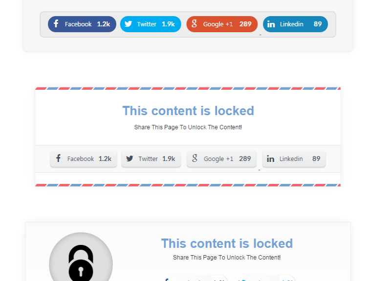 Social Share & Locker Pro Wordpress Plugin - Plugin Wordpress Terbaik Untuk Mengunci Konten