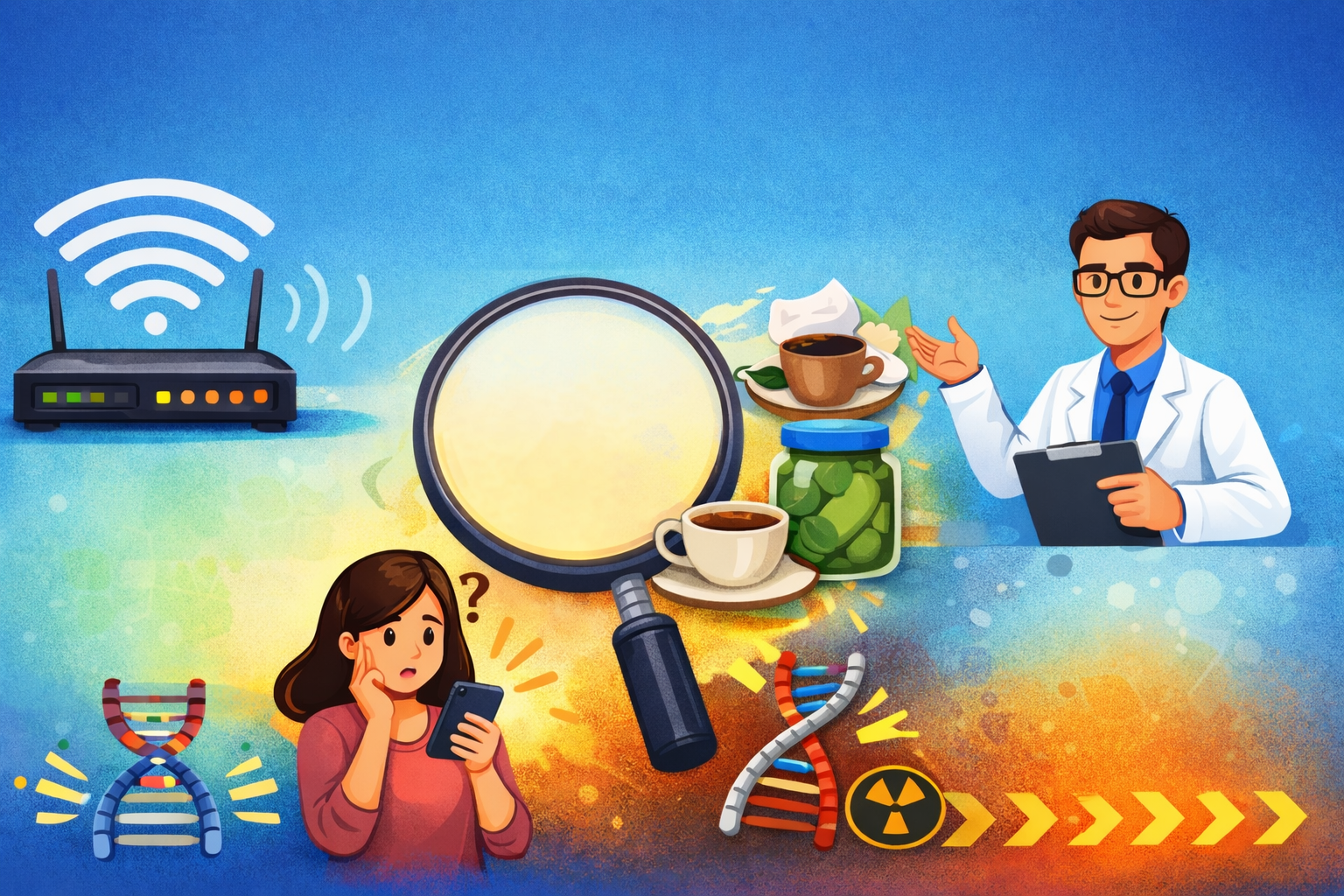 Apakah Wi-Fi bisa menyebabkan kanker - Ilustrasi